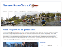Tablet Screenshot of neusser-kanu.de